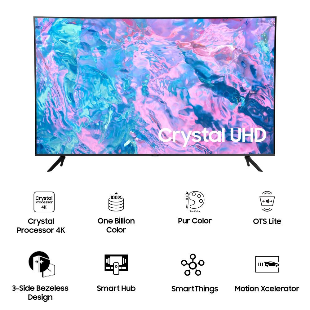 SAMSUNG 109 cm (43 inch) Ultra HD (4K) LED Smart Tizen TV (UA43CU7700