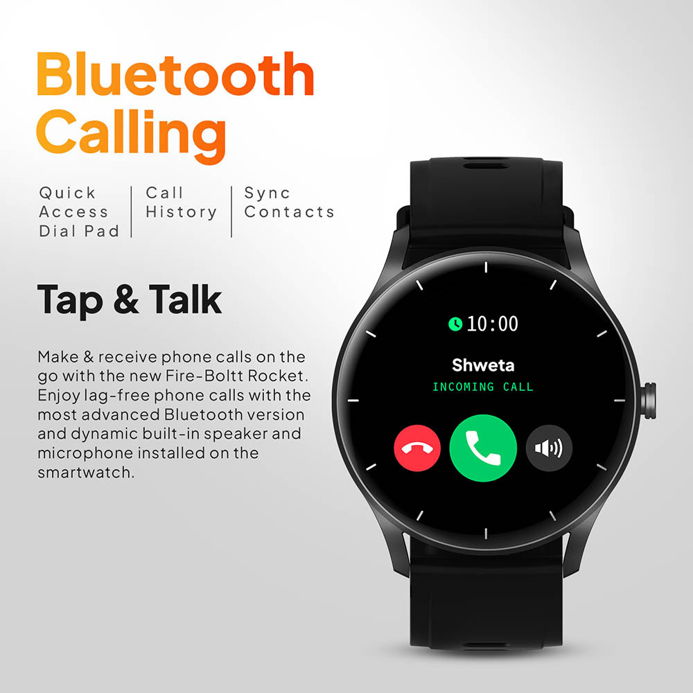 Fire-Boltt Rocket 1.3" Bluetooth Calling Smartwatch with AI Voice Assistant, 100+ Sports Modes, 360 Health Suite - Image 3