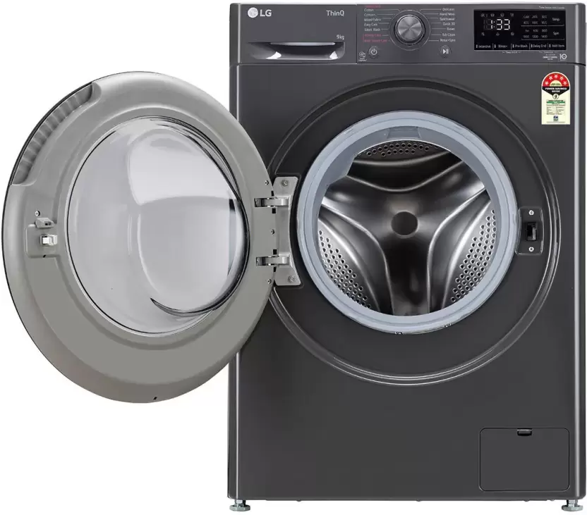LG 9 kg with Wi-Fi EnabledAI Direct Drive Technology Fully Automatic Front Load Washing Machine Grey (FHV1409Z4M) - Image 2