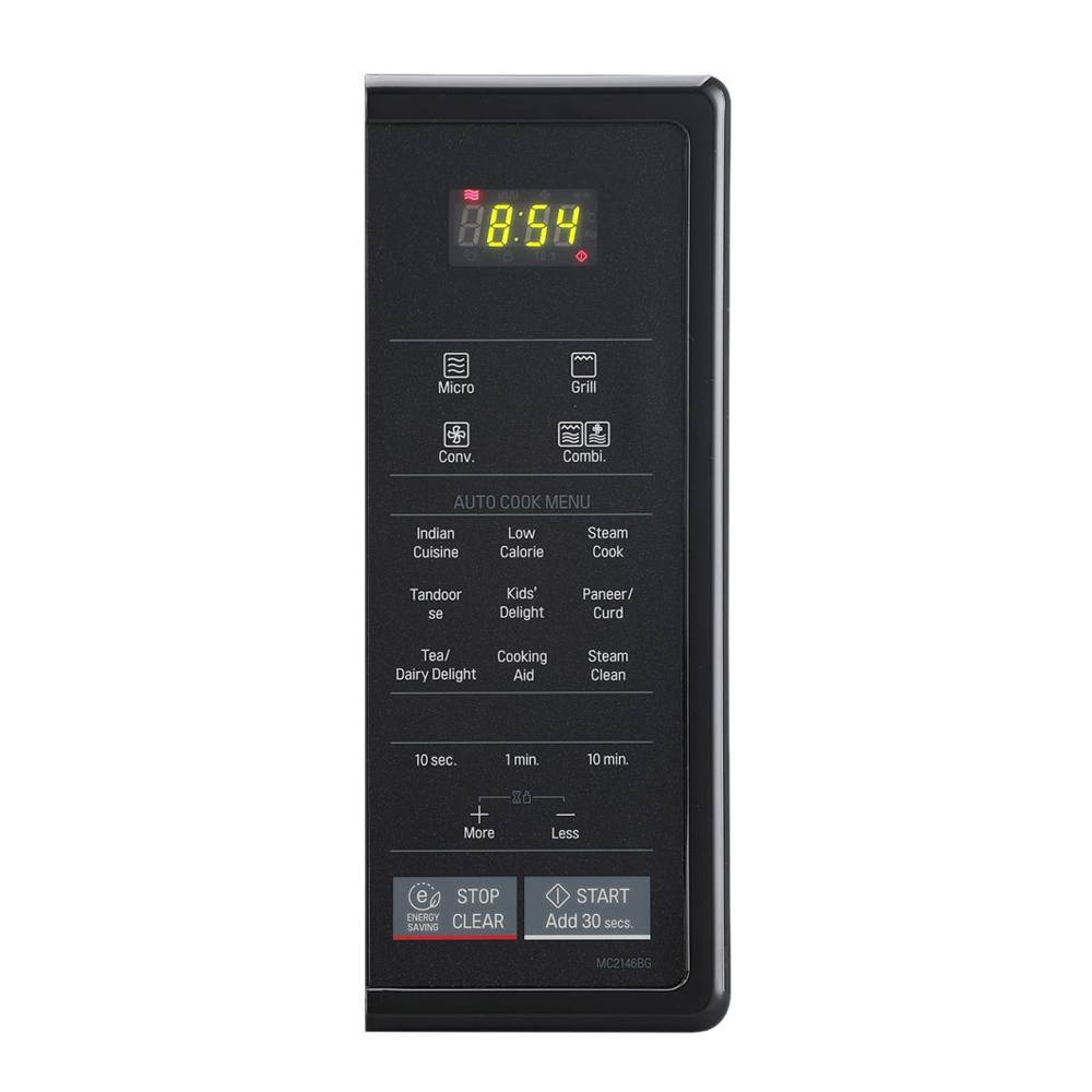 LG MC2146BG, 21 Litres Convection Microwave Oven, 151 Auto Cook Menu, 101 Indian Cook Menu, Black - Image 4