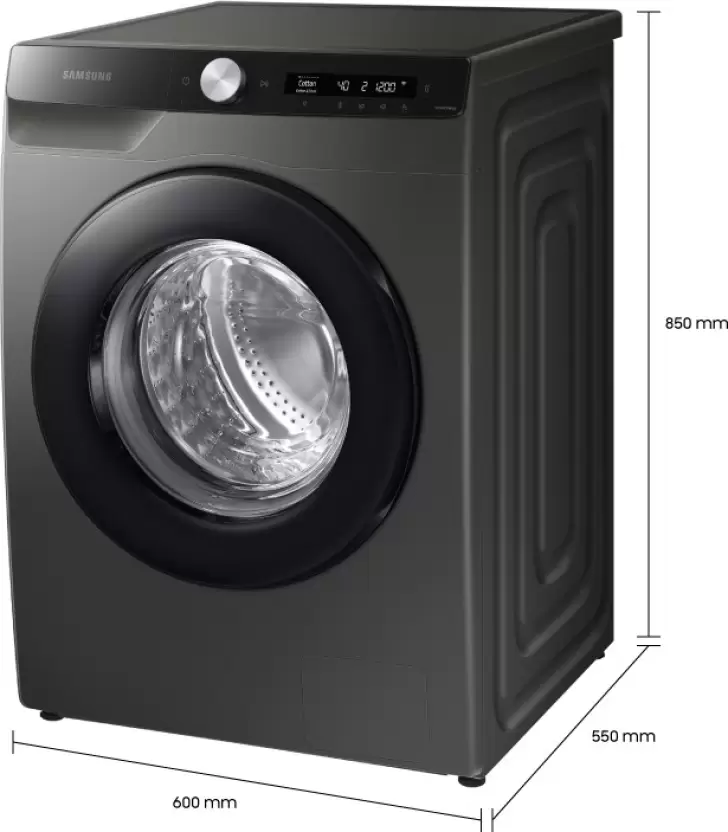 SAMSUNG 7 kg with Wi-Fi Enabled,AI Control, Wi-Fi EnabledEnabled, 5 Star Rating Fully Automatic Front Load Washing Machine Grey (WW70T502DAX/TL) - Image 3