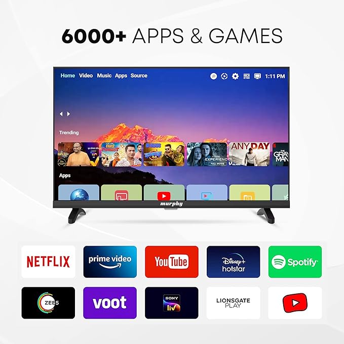 Murphy 80 cm (32 inches) HD Ready Android Smart LED TV - Image 3