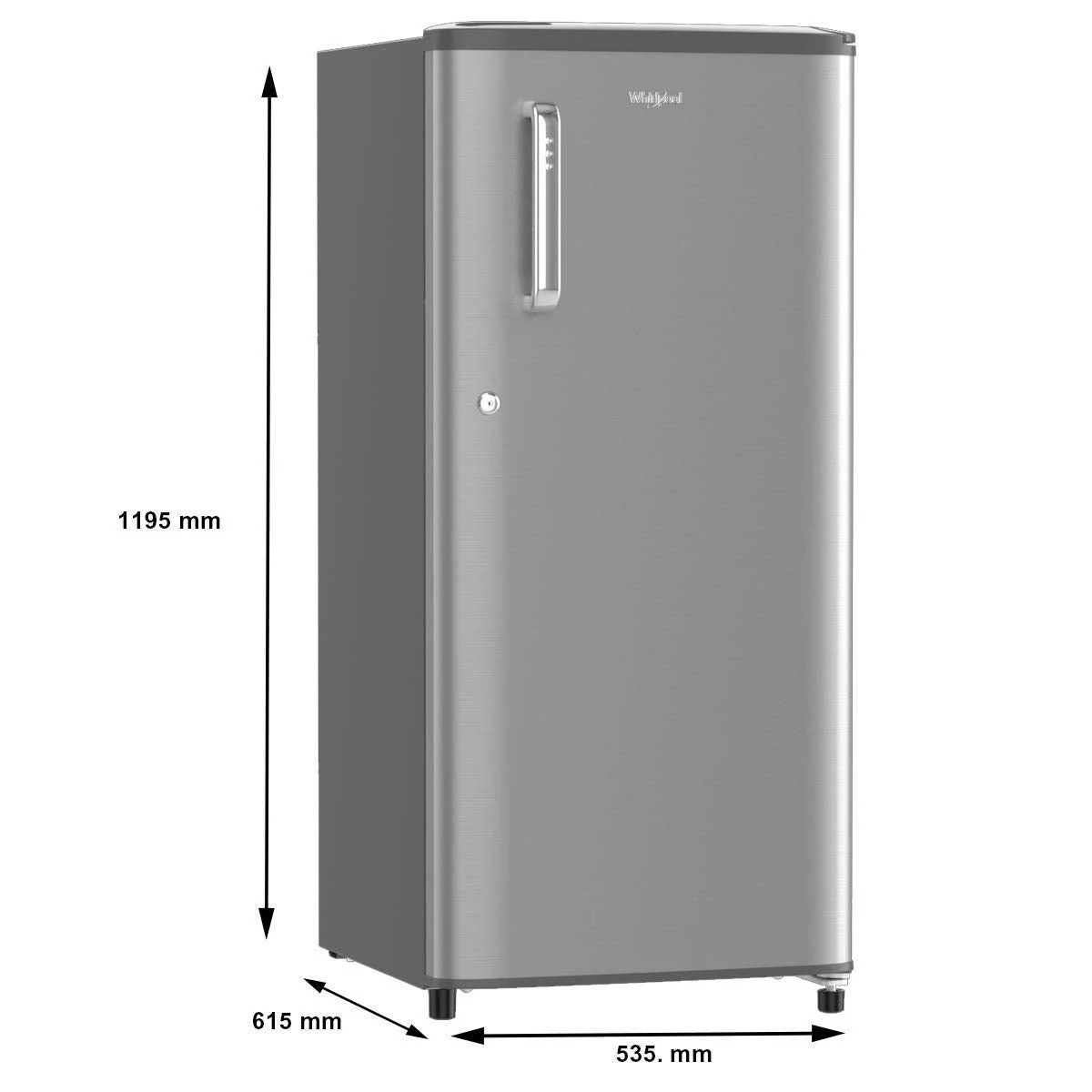 Whirlpool 184 L Direct Cool Single Door 2 Star Refrigerator (Silver, 205 IMPC PRM 2S ARCTIC STEEL) - Image 5