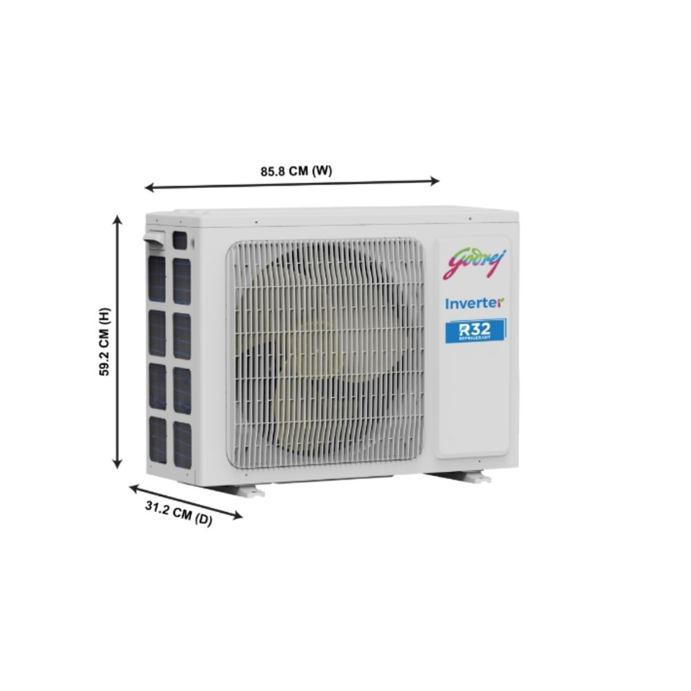 Godrej 2 Ton (3 Star - Inverter) 5 in 1 Convertible Split AC with Active Carbon Filter, 100% Copper Condenser, Silent Operation (SIC 24ITC3-WWA) - Image 4