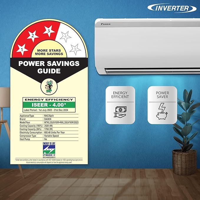 Daikin AC 1Ton FTKY35UV16 4 Star Inverter Split AC - Image 2