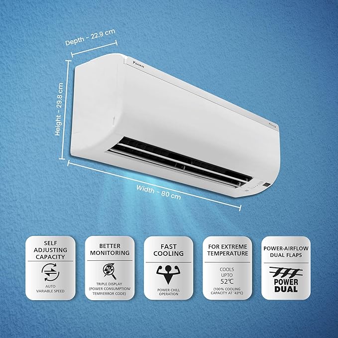 Daikin AC 1Ton FTKY35UV16 4 Star Inverter Split AC - Image 3