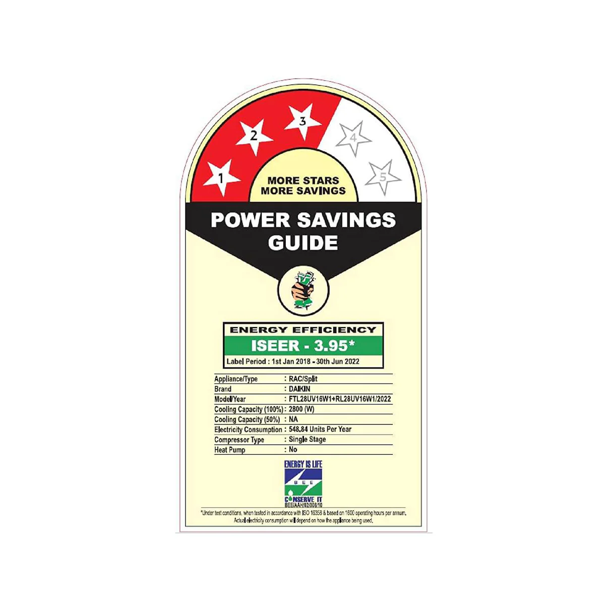 Daikin 0.8 Ton 3 Star, Fixed Speed Split AC (Copper, PM 2.5 Filter, 2022 Model, FTL28U, White) - Image 5