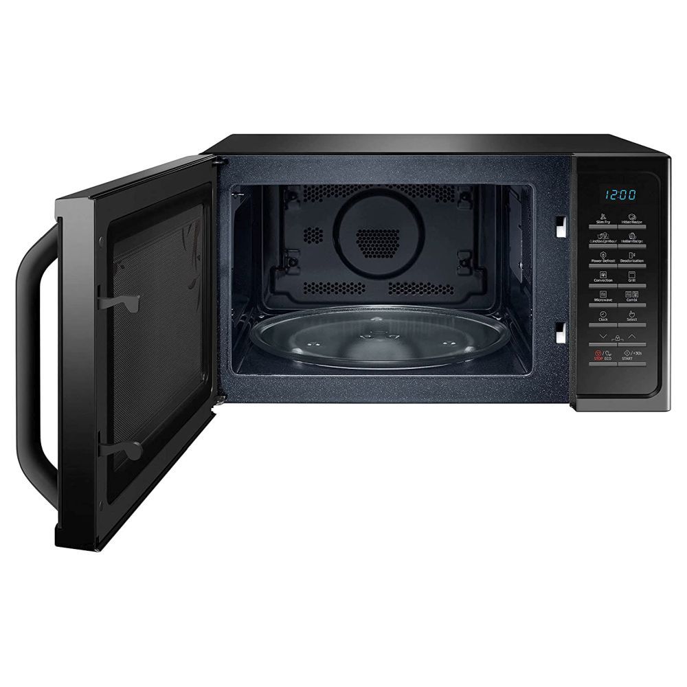 Samsung 28 L Convection Microwave Oven with SlimFry (MC28H5025VR/TL, Black Delight Red Pattern) - Image 3