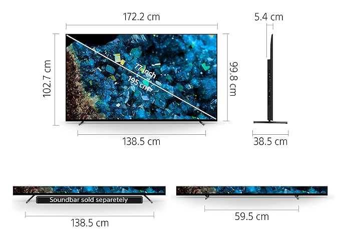 Sony Bravia 195 cm (77 inches) XR Series 4K Ultra HD Smart OLED Google TV XR-77A80L (Black) - Image 6