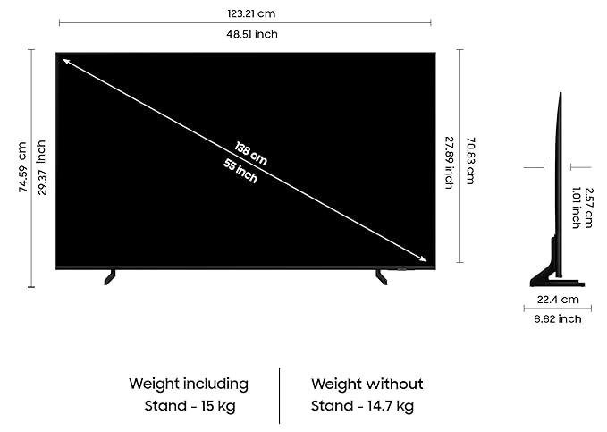 Samsung 138 cm (55 inches) 4K Ultra HD Smart QLED TV QA55Q60DAULXL (Black) - Image 5